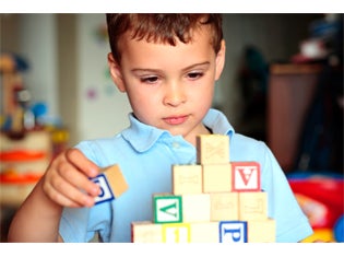 child and blocks