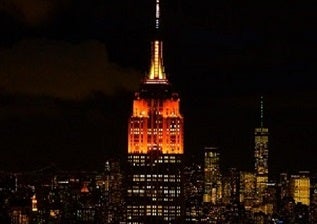 Empire State Building Lights Up Orange