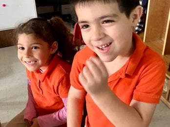 two children in a south florida Head Start program