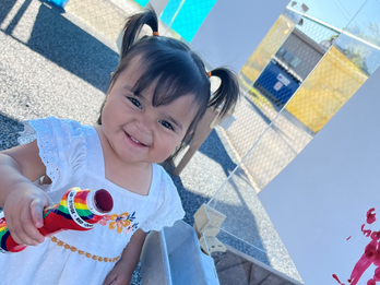 Young girl smiling