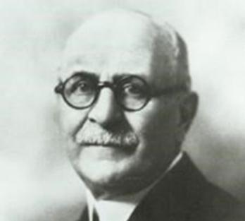 A black and white historical photo of Easterseals founder, Edgar Allen, dating back to the early 1900s