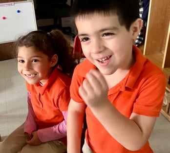 two children in a south florida Head Start program