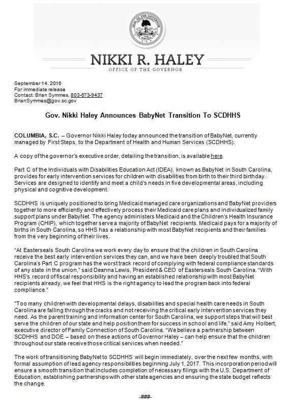 press release BabyNet