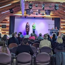 A picture of our new stage at Camp Stand By Me.